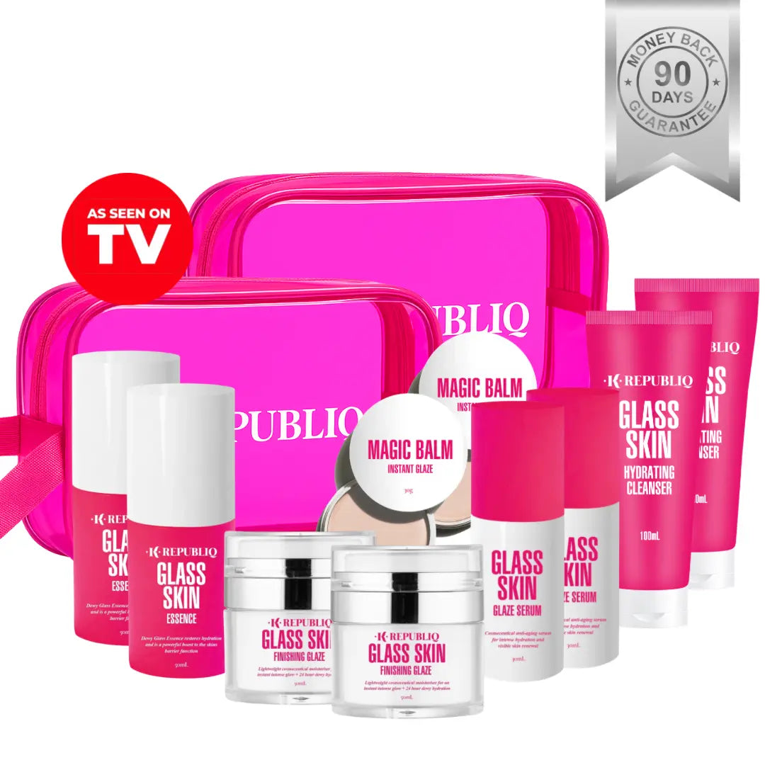 TV OFFER Glow Like Glass Kit (2 month supply) K Republiq Skincare