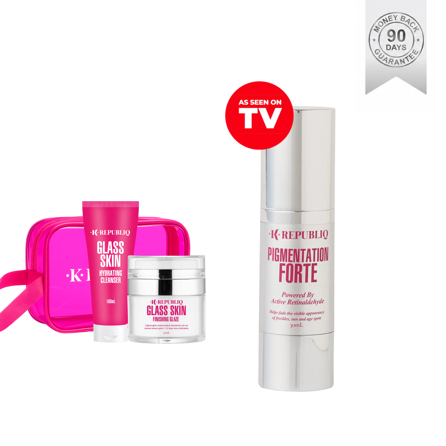 TV OFFER Pigmentation Serum + CLEANSER + FINISHING GLAZE + BAG