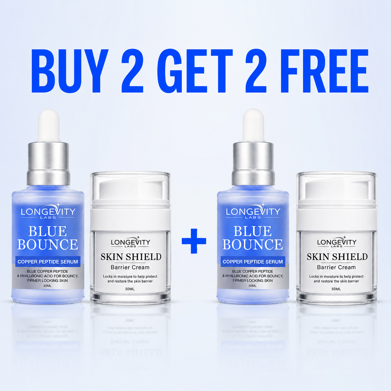 LIVE TV OFFER!  Blue Bounce + Skin Shield