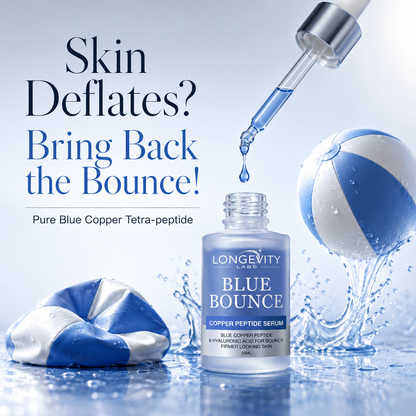Blue Bounce 3 step skin peptide replenishment kit