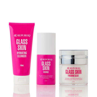 Glass Skin Cleanser + Essence + Finishing Glaze Trio K Republiq Skincare