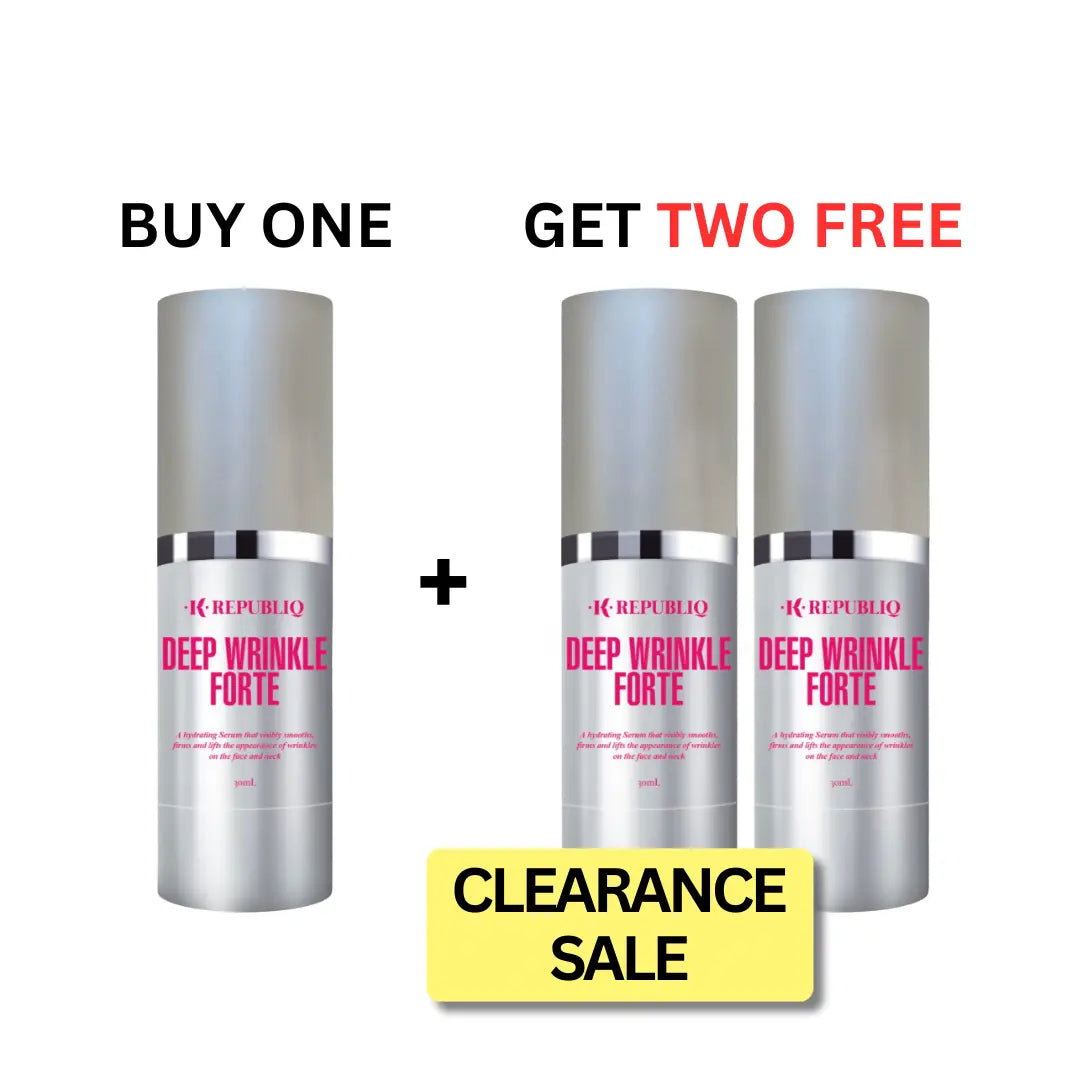 CLEARANCE-Deep Wrinkle Serum BUY ONE GET 2 FREE (YES 2 FREE!) K Republiq Skincare