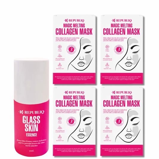 ⭐⭐⭐⭐⭐ 12 Magic Melting Collagen Masks + Essence. BUY MORE SAVE MORE