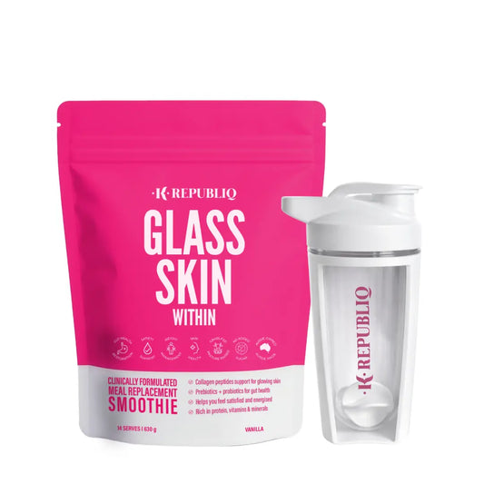 Glass Skin Within Collagen Meal Replacement Diet Shake +FREE SHAKER K Republiq