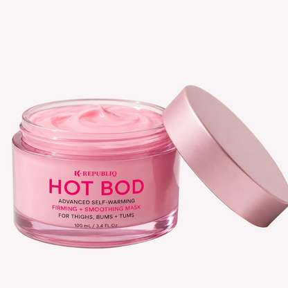 Self-warming firming mask for thighs, bums and tums