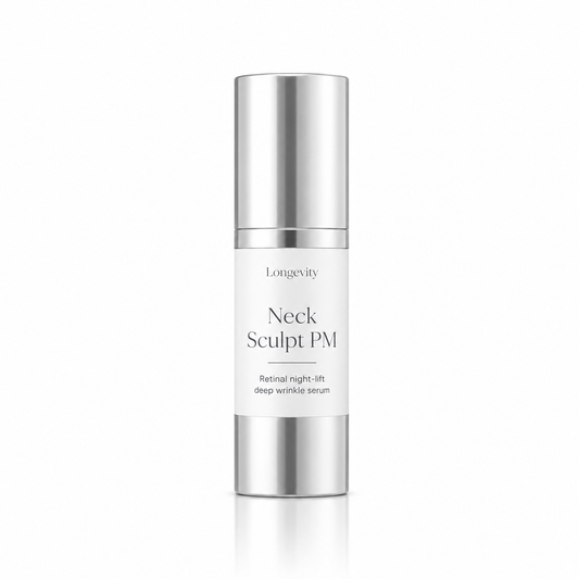 Neck Sculpt PM, Retinal Night-lift Deep Wrinkle Serum.