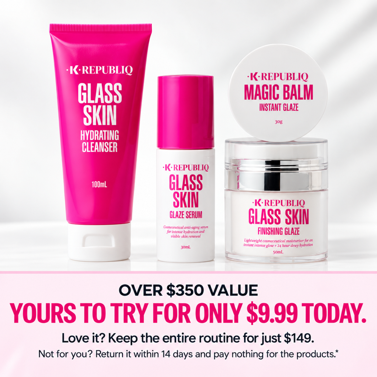 TRY FREE FOR 14 DAYS - Magic Balm Miracle Skin Routine!