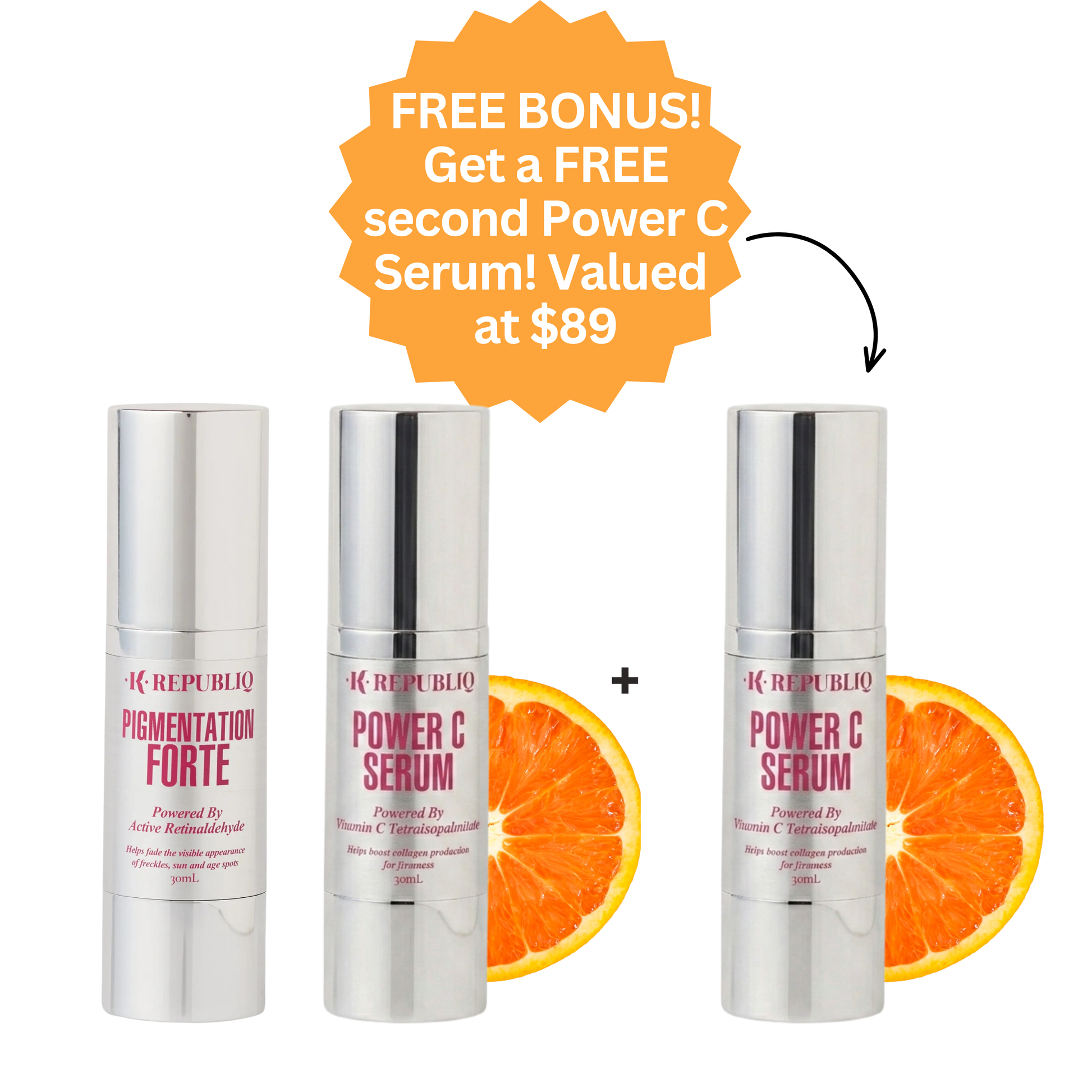 Pigmentation Forte + Power C Serum Duo K Republiq