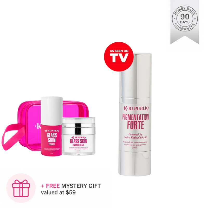 TV OFFER Pigmentation Serum + ESSENCE + GLAZE + BAG