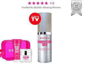 TV OFFER Pigmentation  Serum + CLEANSER + FINISHING GLAZE + BAG K Republiq Skincare