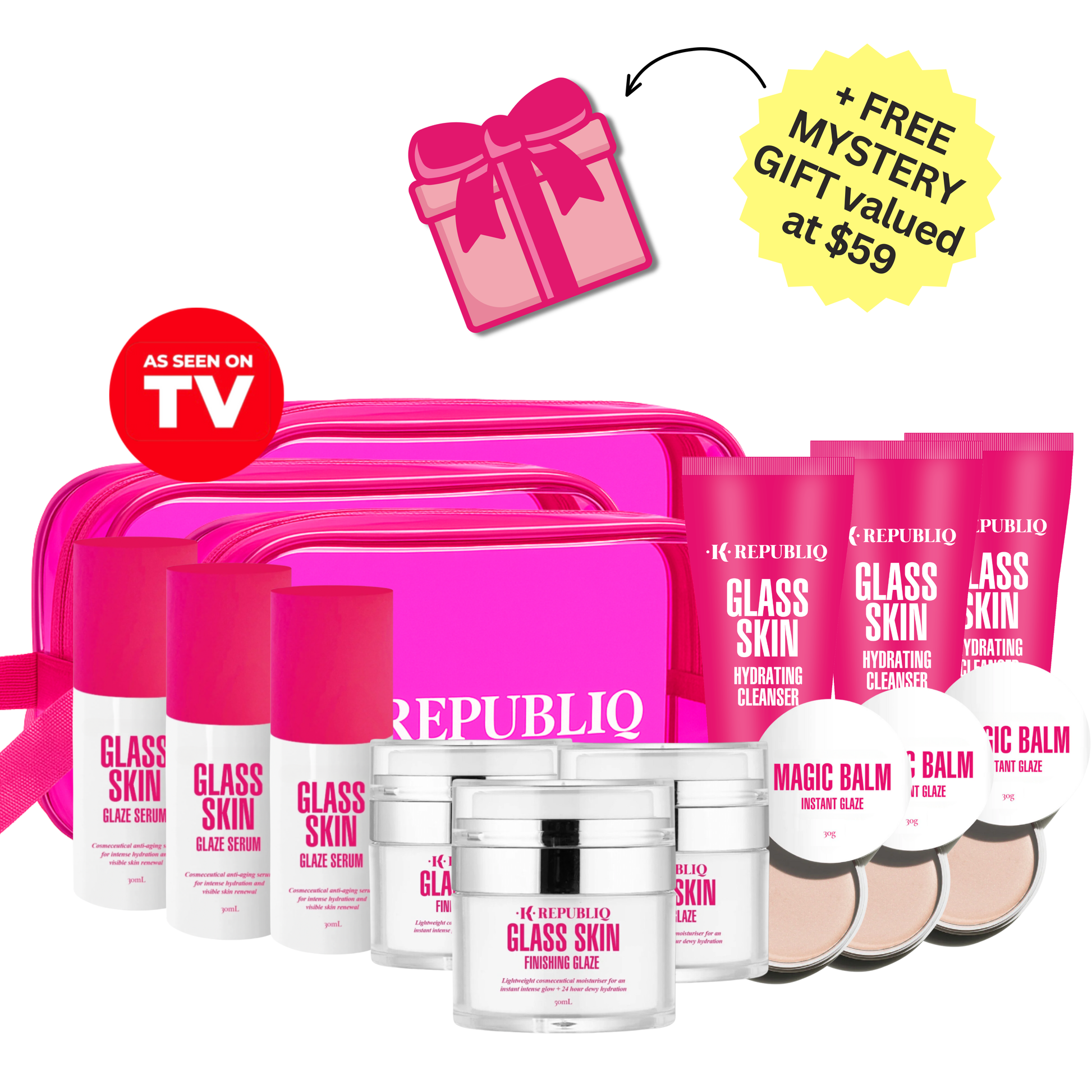 TV OFFER 3 Month Miracle Skin Routine + Free Gift K Republiq Skincare