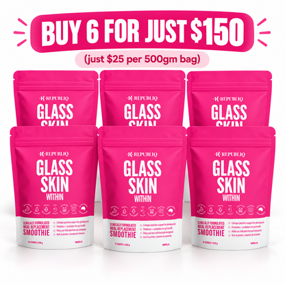Buy 6 Glass Skin Within Collagen Meal Replacement Shakes 3000 grms K Republiq