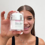 Female model showcasing K Republiq Glass Skin Finishing Glaze skincare product