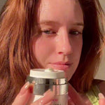 Woman demonstrating how to use K Republiq Glass Skin Finishing Glaze