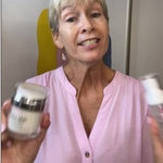 Close-up of woman holding K Republiq Glass Skin Finishing Glaze jar