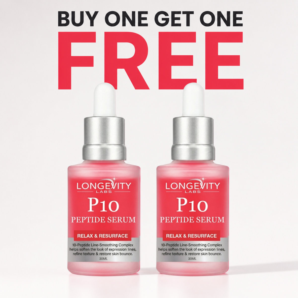 NEW PRODUCT DROP! P10 advanced peptide serum for expression lines